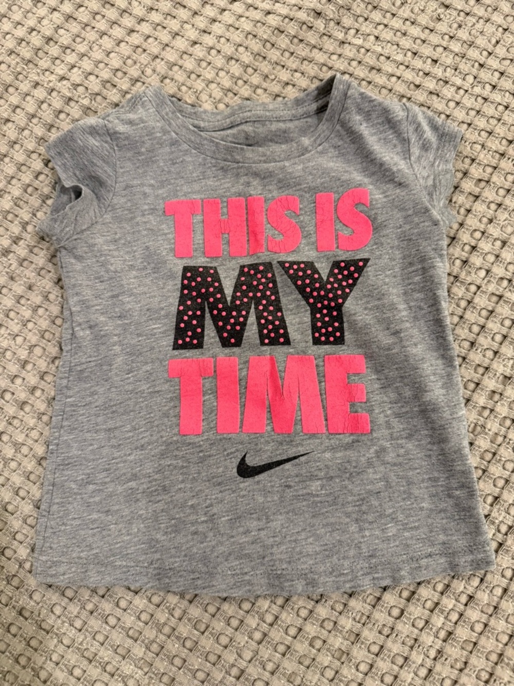 Nike Kids' Gray Tee - Pink